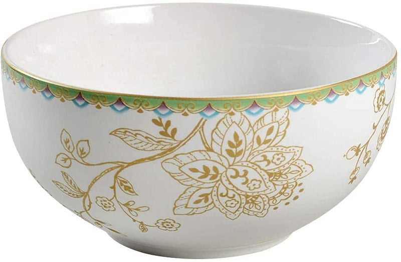 222 Fifth Replacement 5.5 "" Diameter Salad Cereal Bowl PEACOCK GARDEN (quantity: 1 New Bowl) - Image 3